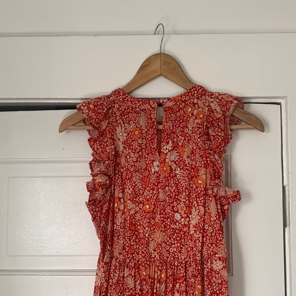 Universal Thread Red Floral Maxi Dress - Picture 7 of 10